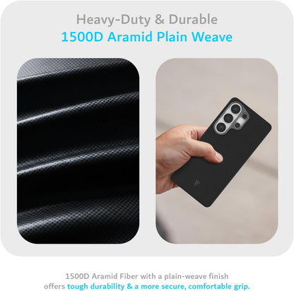 Aramid Fiber 1500D for Samsung Galaxy S26 Ultra 5G (2026) Case Heavy Duty Case