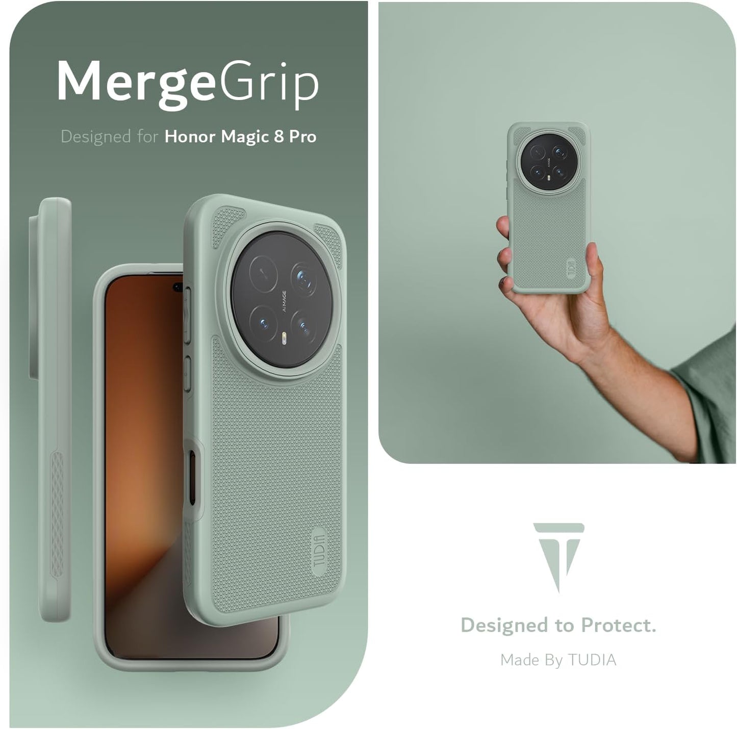 Honor Magic 8 Pro 5G Case MergeGrip Heavy Duty Dual Shield