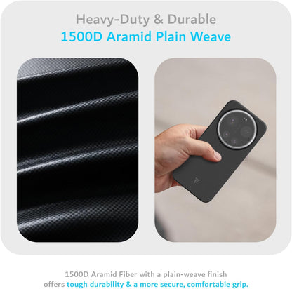 Aramid Fiber 1500D for Xiaomi 17 Ultra/Leica Leitzphone 5G (2026) Case Heavy Duty Case