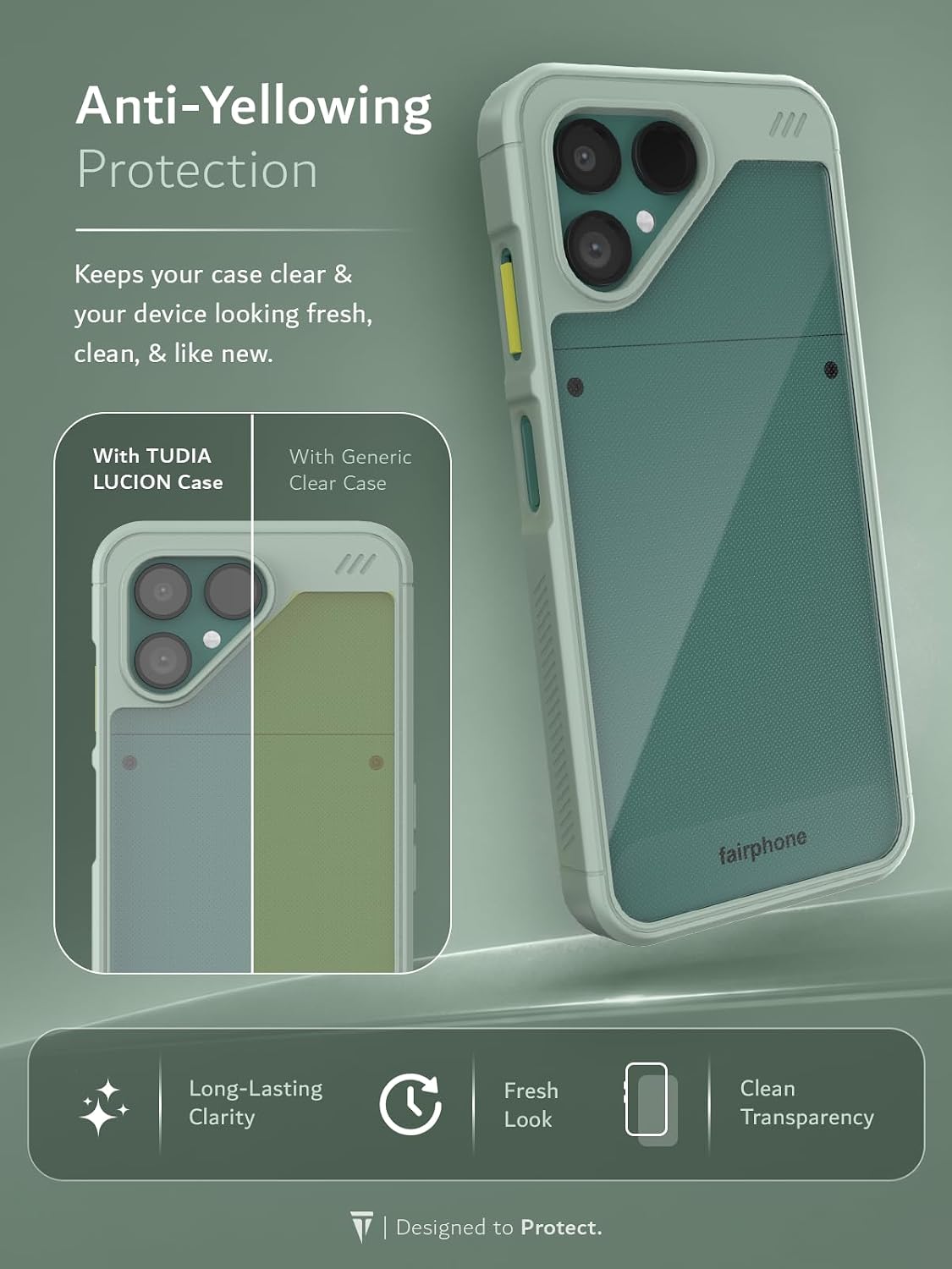 Fairphone 6 & 6+ Case Lucion Translucent Anti-Yellowing Cover