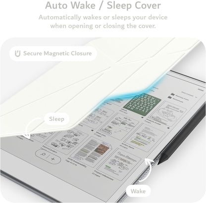 Remarkable Paper Pro 11.8" Case [Auto Wake/Sleep] Magnetic Closure, Foldable Stand & Built-in Stylus Slot