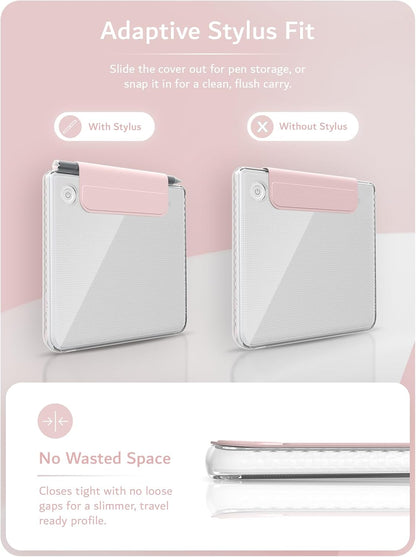 Kobo Libra Colour (2024) Case M-FLIP V2 Detachable Clear Magnetic Fold Cover with/Without Stylus