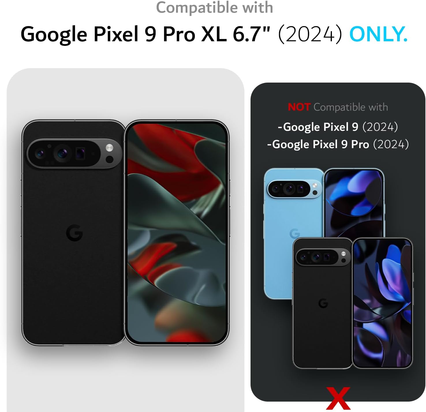 For Google Pixel 9 Pro XL 2024 MagSafe Compatible Case MergeGrip with Built-In Magnet - TUDIA Products
