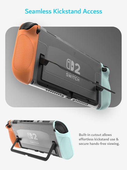 Nintendo Switch 2 (2025) Console PC Cover with Enhanced Shockproof TPU Handheld Grip