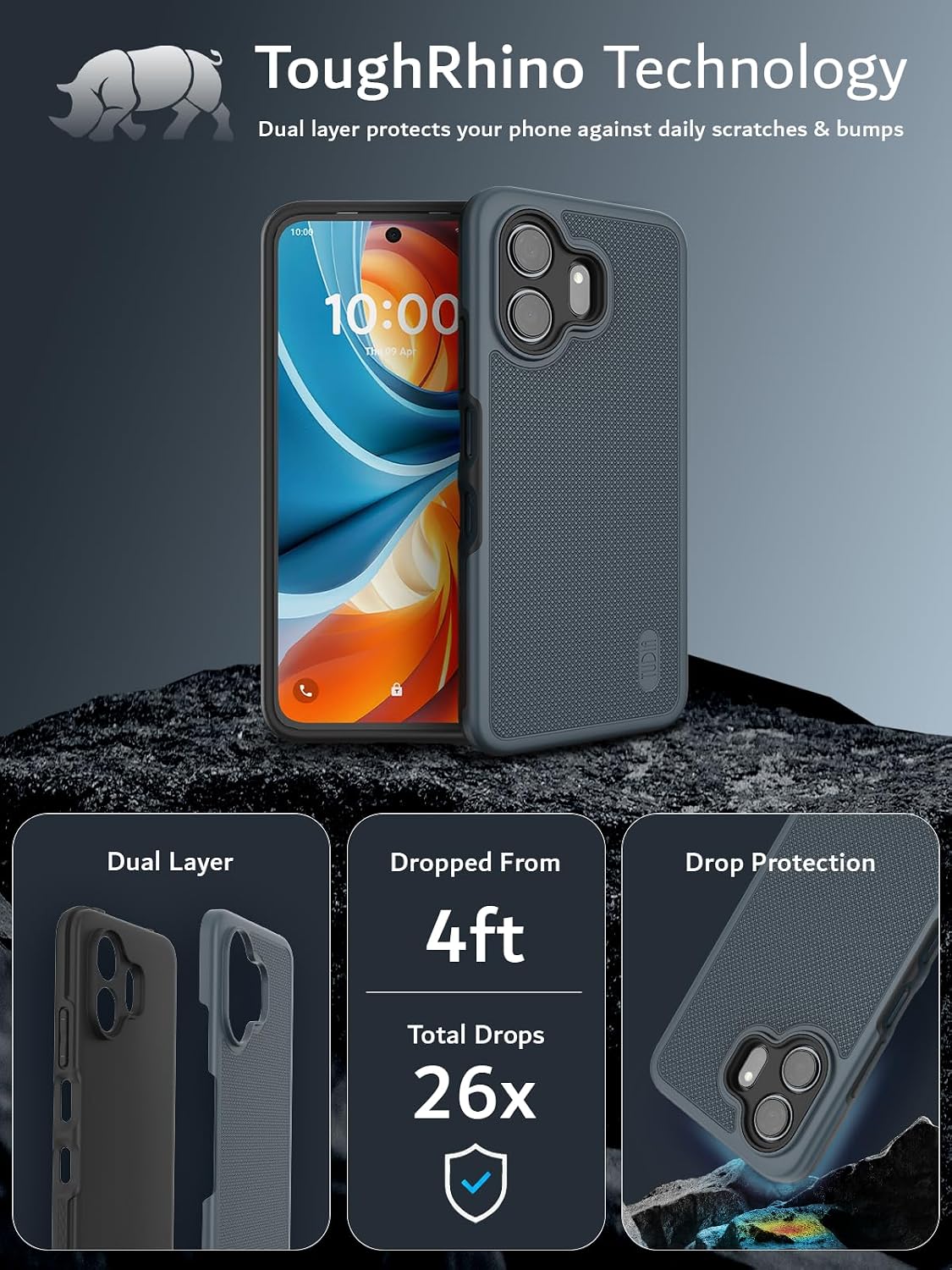 TCL NXTPAPER 70 Pro Case MergeGrip Heavy Duty Case [For T-Mobile Version Only]