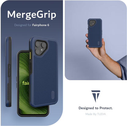 Featuring MergeGrip technology, this Fairphone 6 case offers enhanced protection and a secure hold.