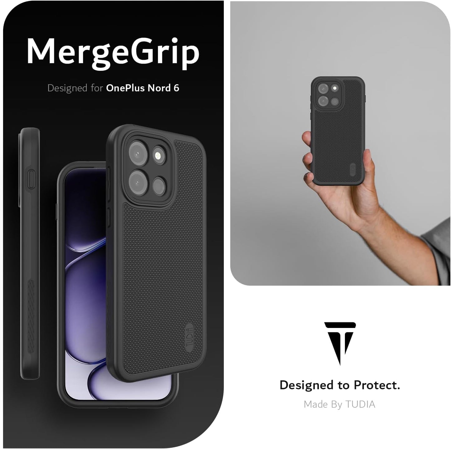 OnePlus Nord 6 5G Case (2026) MergeGrip Heavy Duty DualShield
