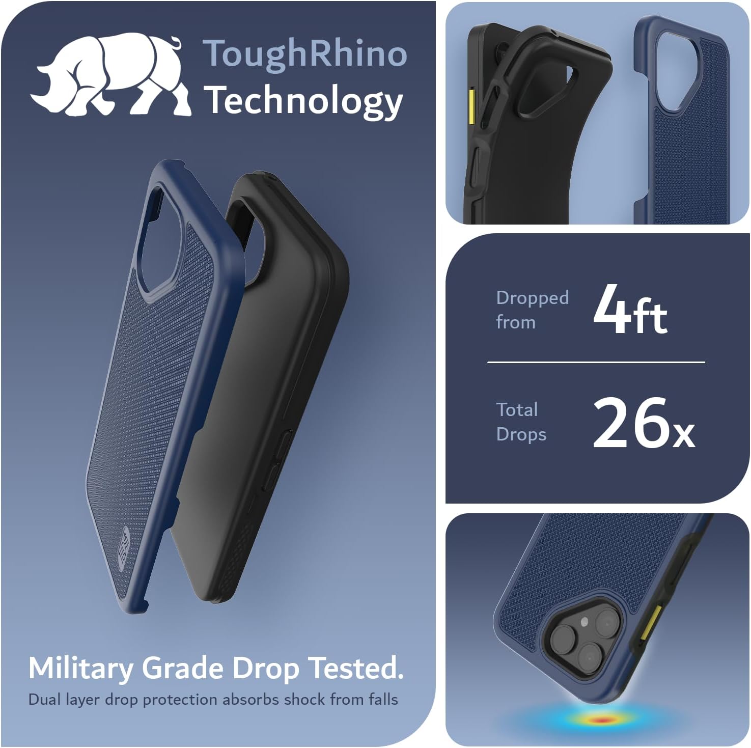 Engineered with dual-layer, military-grade protection to absorb impacts and keep your Fairphone 6 safe from drops.