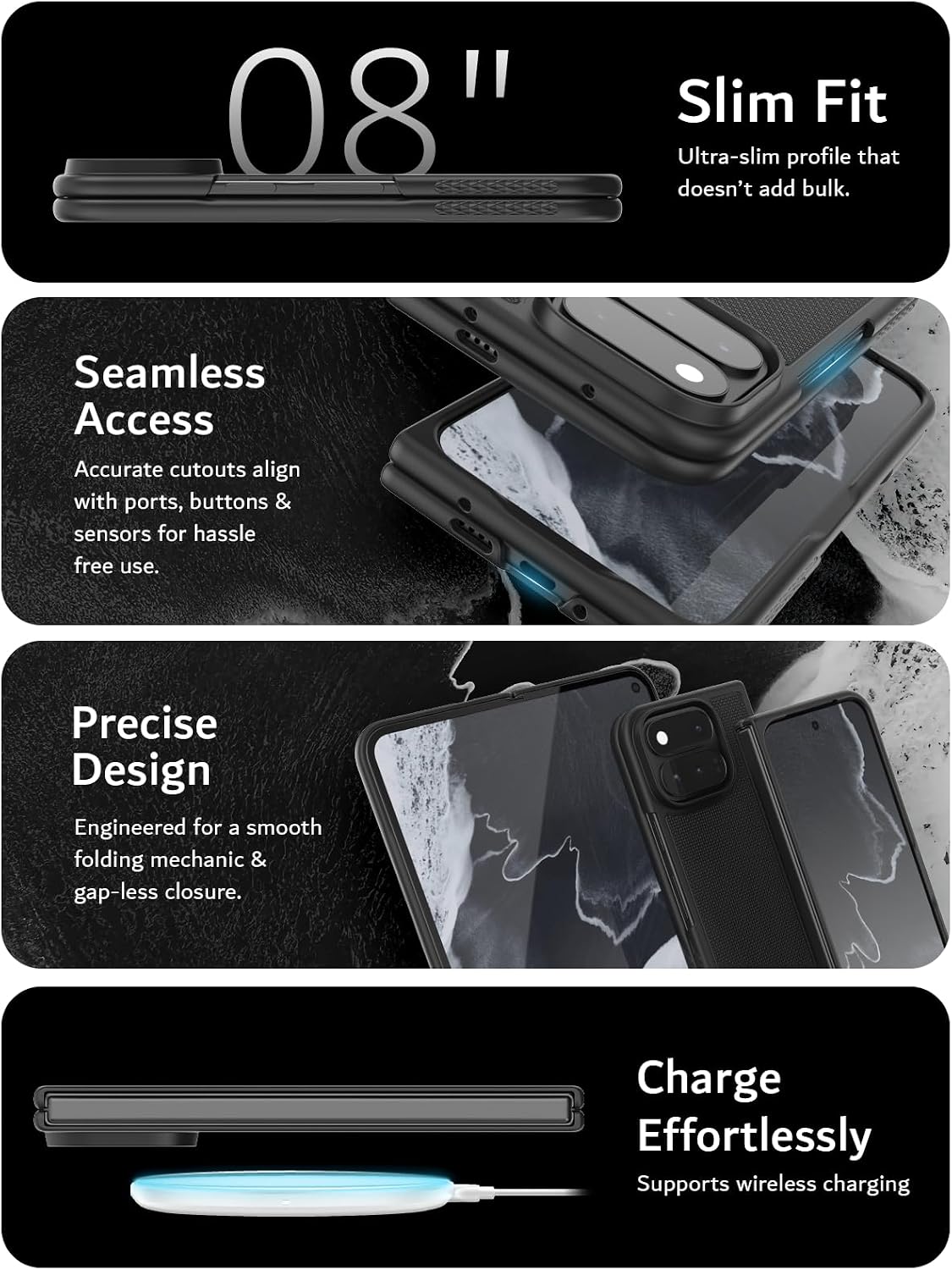 Google Pixel 11 Pro Fold 2025 [Pixelsnap & MagSafe Compatible] MergeGrip Case