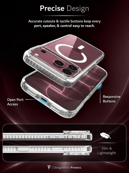 iPhone 17 Pro Max / 18 Pro Max LUCION [Magsafe Compatible] Transparent Anti-Yellowing Case
