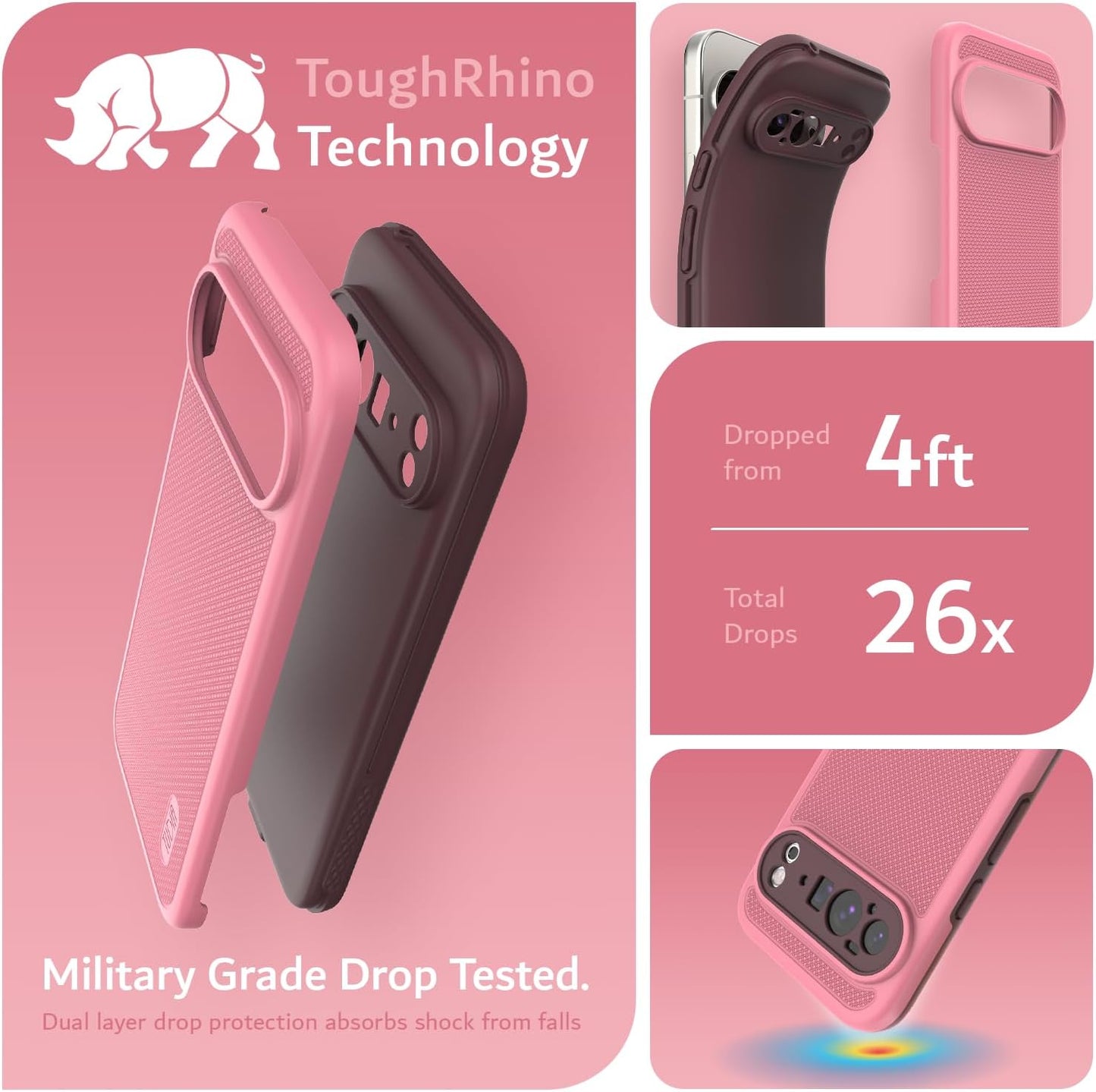 Engineered to military-grade standards, this Google Pixel 10 Pro XL 2025 case provides tested drop protection for your device.