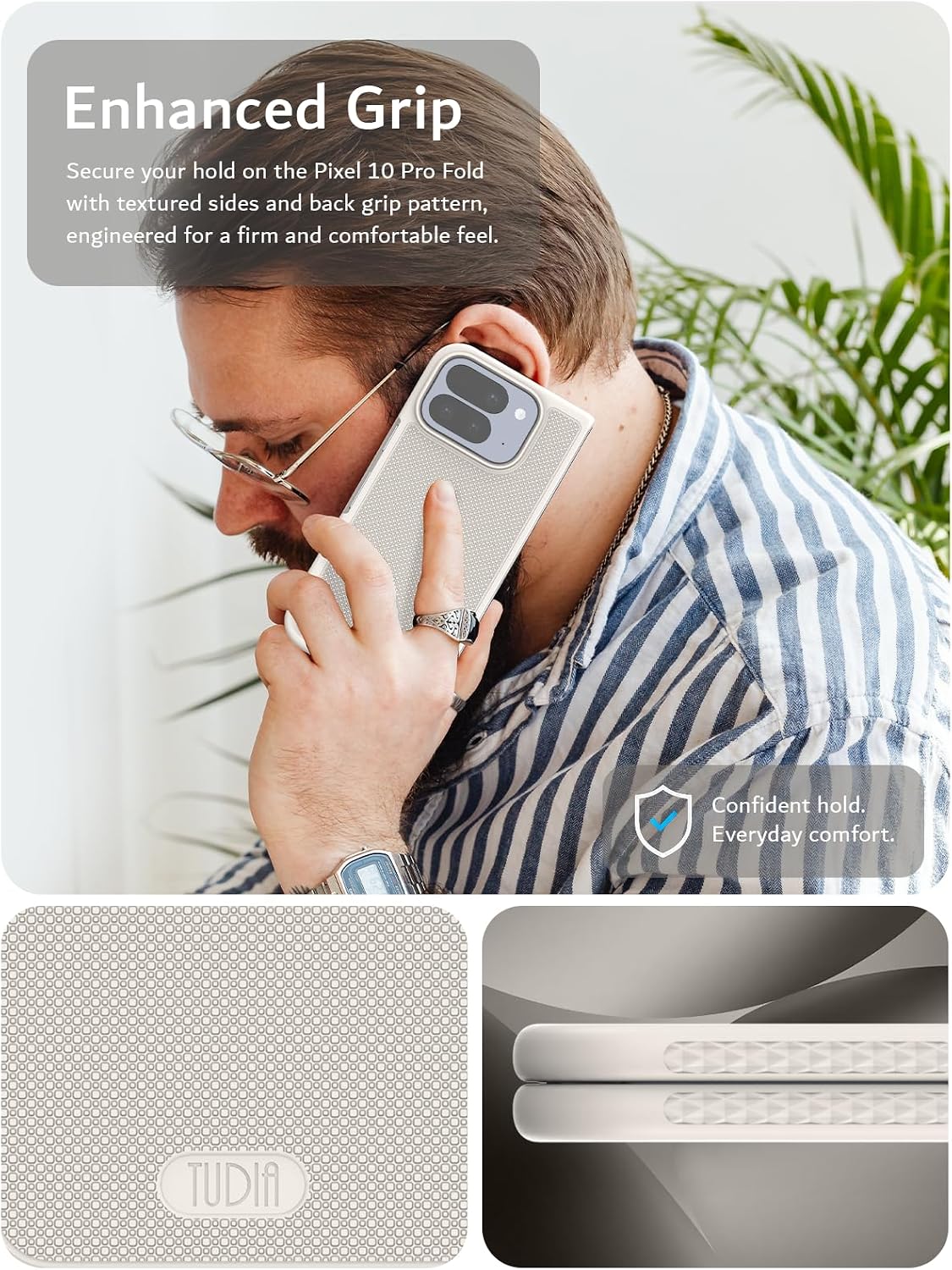 Google Pixel 10 Pro Fold 2025 [Pixelsnap & MagSafe Compatible] MergeGrip Case
