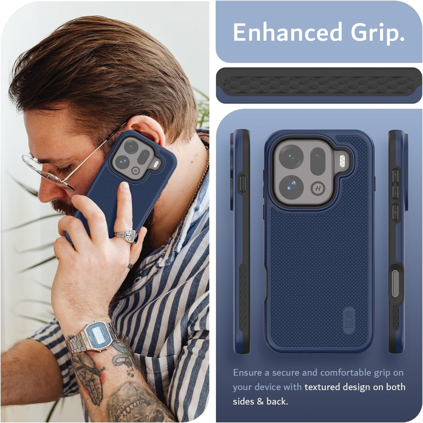 Oppo Find x9 Pro 5G Case MergeGrip Heavy Duty Dual Shield