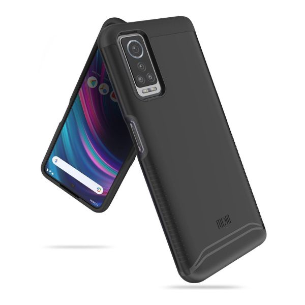 BLU G91 Max phone case MERGE series in jet black with heavy duty dual layer protection, shockproof and durable cover
