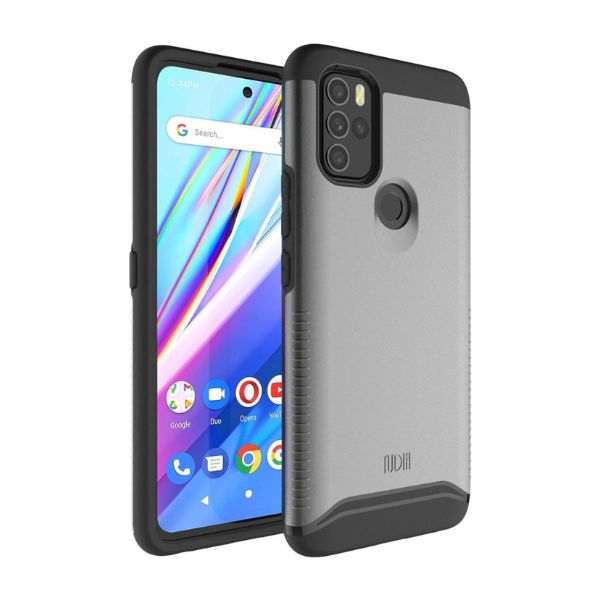 Metallic Slate BLU G91 Pro Case MERGE Heavy Duty Dual Layer Shockproof Protective Phone Cover