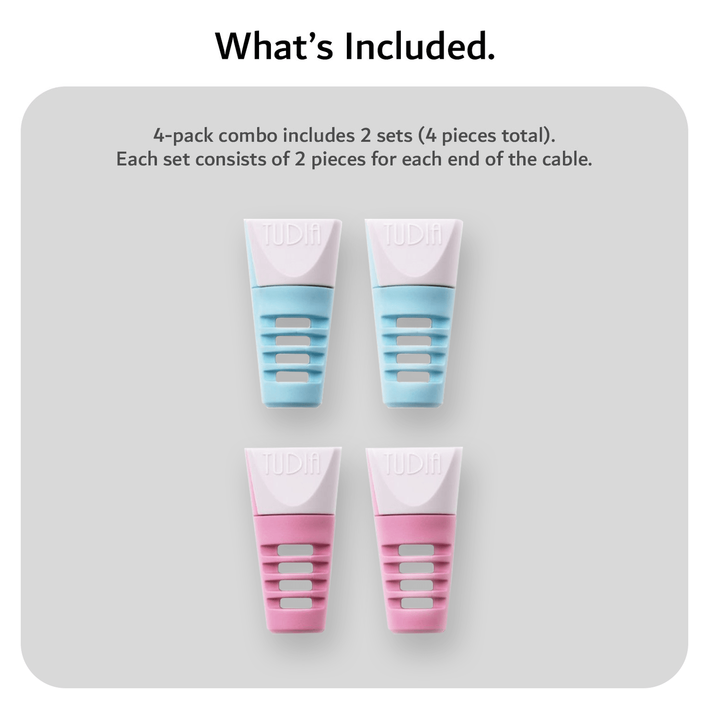TUDIA Klip Cable Protector Compatible With MagSafe 2 (4pcs Combo) - TUDIA Products
