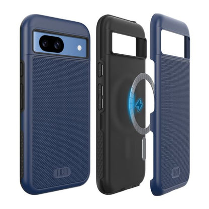 Indigo Blue MergeGrip MagSafe Compatible Case for Google Pixel 8a with Built-In Magnet – Slim Protective Phone Cover