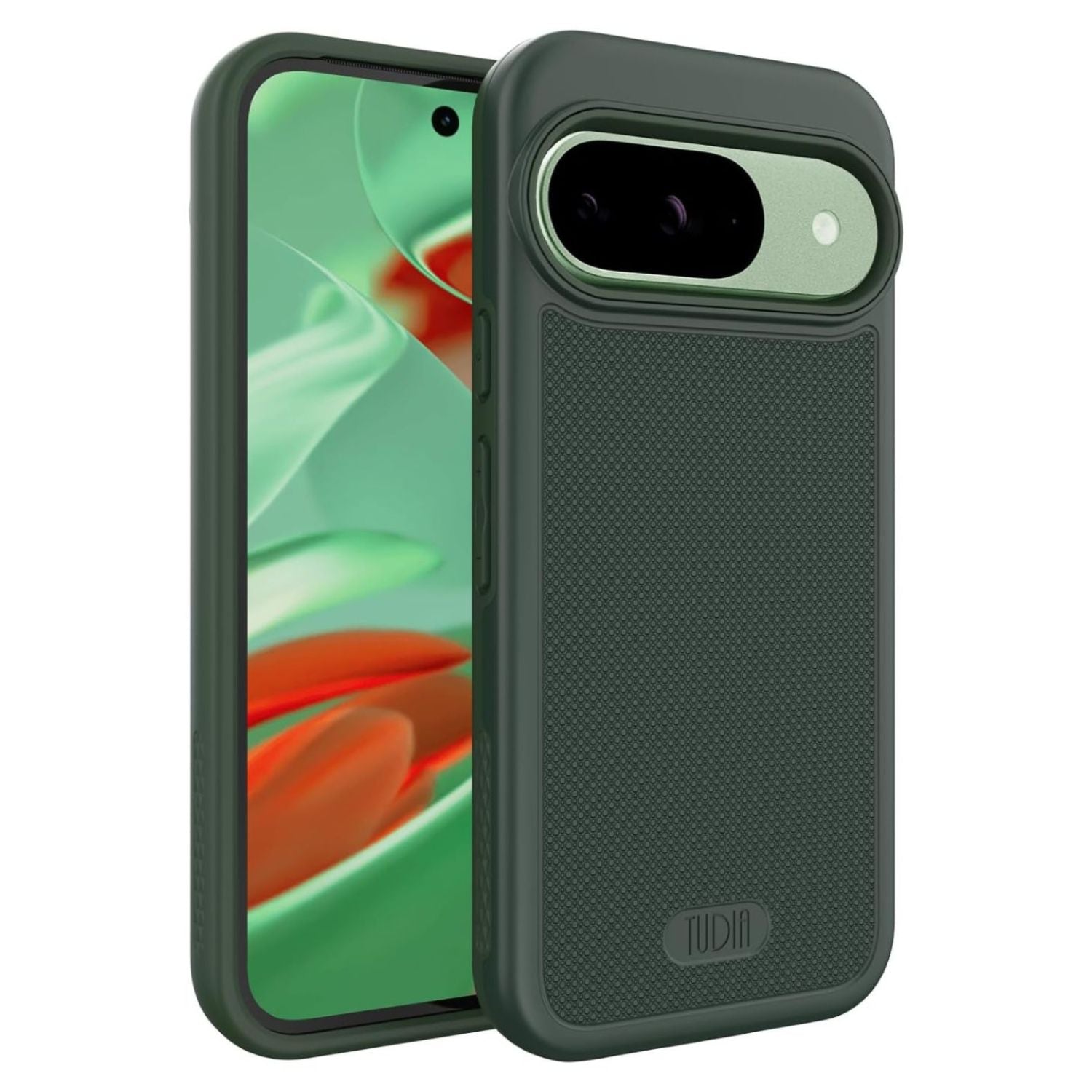 Pine Green MERGEGrip Case with Built-In Magnet for Google Pixel 9 / Pixel 9 Pro (2024) – Durable Shockproof Protective Phone Cover