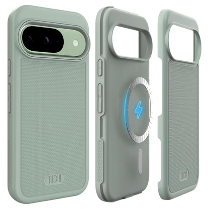 Green Lily Google Pixel 9 / Pixel 9 Pro (2024) MagSafe Compatible Case MergeGrip with built-in magnet, durable dual-layer shockproof protective phone cover