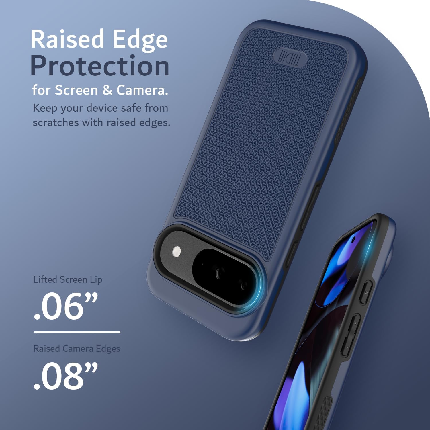 MagSafe compatible protective case for Google Pixel 9 and Pixel 9 Pro (2024) featuring MergeGrip design with raised edges for screen and camera protection