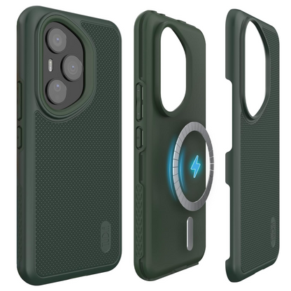 Pine Green MergeGrip heavy-duty DualShield case for Honor 400 Pro 5G (2025), Magsafe compatible with slim shockproof protection and enhanced grip