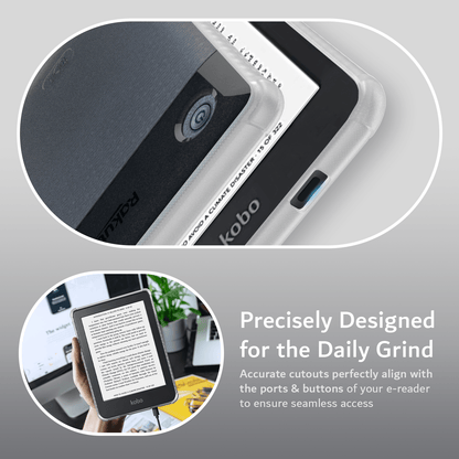 Kobo Clara 2E 6 inch translucent thin TPU case by SKN, lightweight and durable protective cover designed for daily use