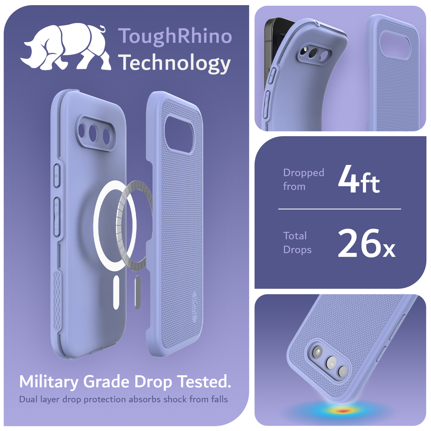Google Pixel 10a Case MergeGrip Heavy Duty Dualshield