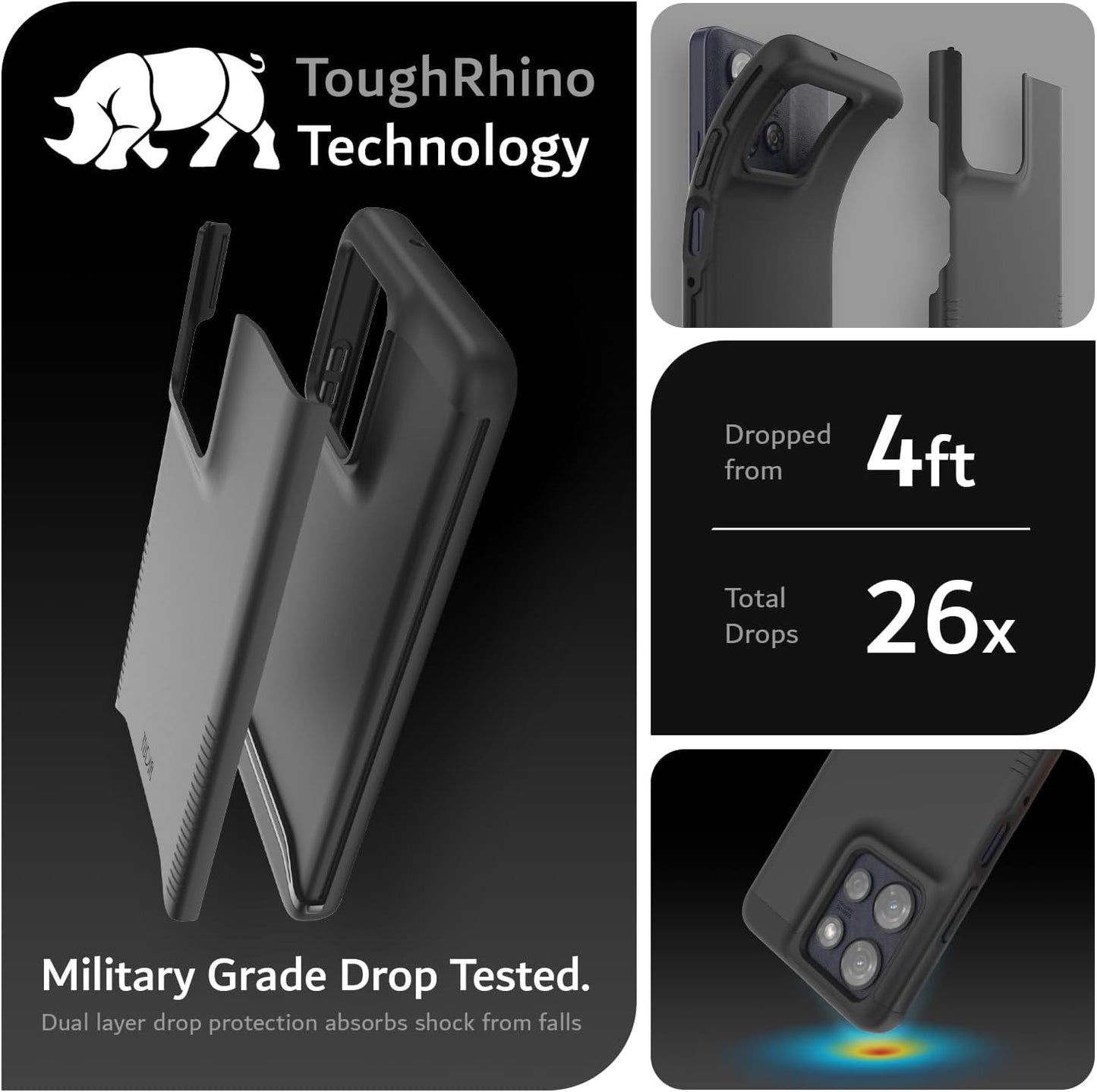 Moto G Power 5G (2025) heavy-duty case with MagSafe – Dual layer military-grade shockproof phone cover by TUDIA