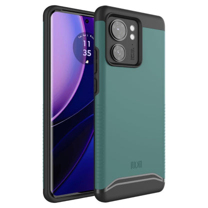 Hunter Green TUDIA MERGE Case for Motorola Edge 2023 / Edge 40 – Rugged Dual-Layer Shockproof Phone Cover