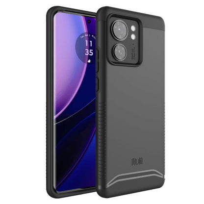Jet Black TUDIA Merge Heavy Duty Dual Layer Case for Motorola Edge 2023 / Edge 40 – Rugged Shockproof Phone Cover