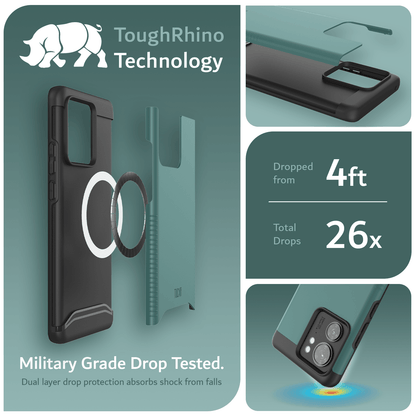 MagSafe compatible military grade phone case for Motorola Edge 2023 and Edge 40 – shockproof MERGE drop tested protective cover