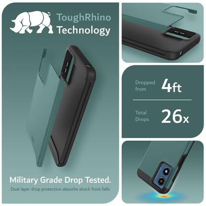 Motorola Moto G Play 4G (2024) MERGE case, heavy duty dual layer protective phone cover, military grade drop tested shockproof design