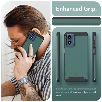 Motorola Moto G Play 4G (2024) MERGE Case – Heavy Duty Dual Layer Shockproof Protective Phone Cover with Enhanced Grip