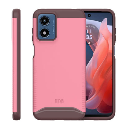 Motorola Moto G Play 4G Case 2024 – TUDIA MERGE Smokey Pink Dual Layer Shockproof Cover