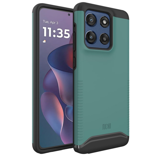 Hunter Green MergeGrip Heavy Duty DualShield Case for Motorola Moto G Stylus 5G (2025) – Rugged Protective Cover with Shock Absorption and Anti-Slip Grip
