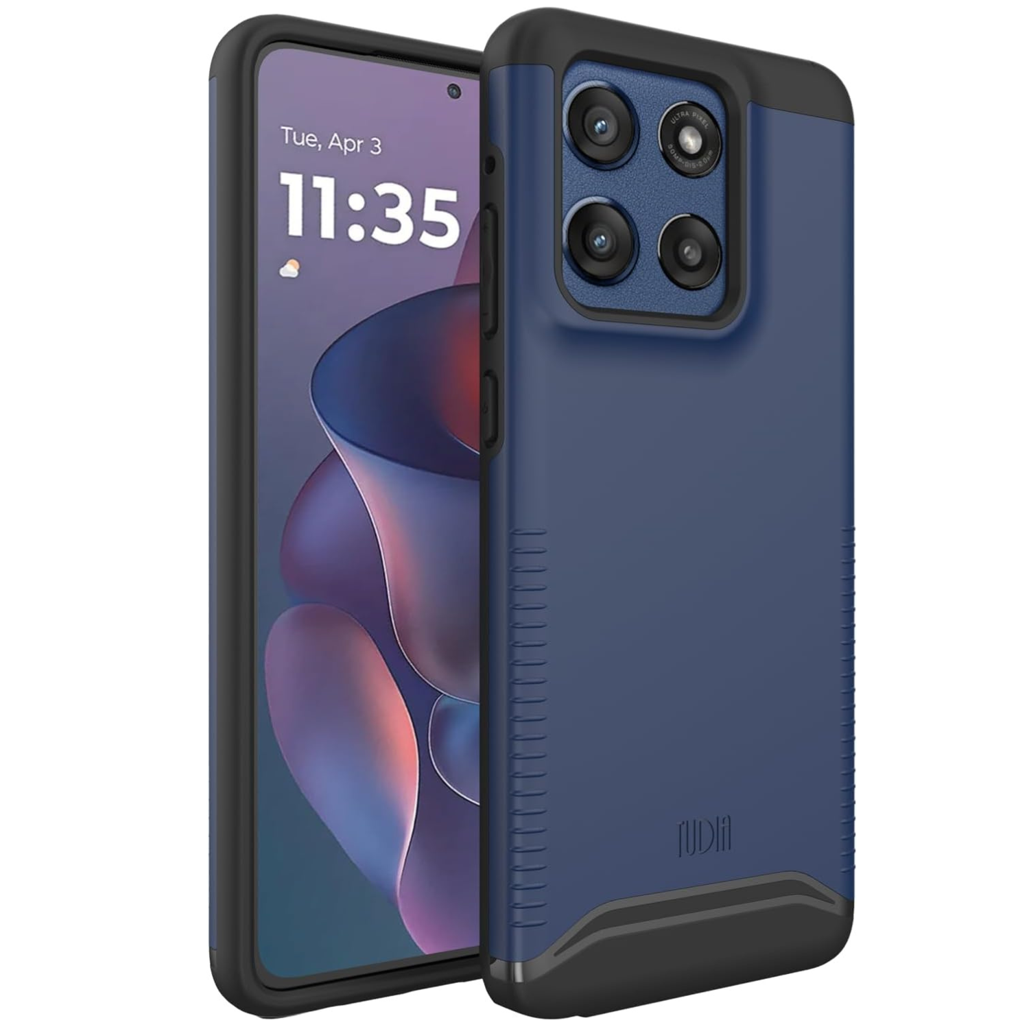 Indigo Blue MergeGrip Heavy Duty DualShield Case for Motorola Moto G Stylus 5G (2025) – Rugged Shockproof Protective Cover with Secure Grip
