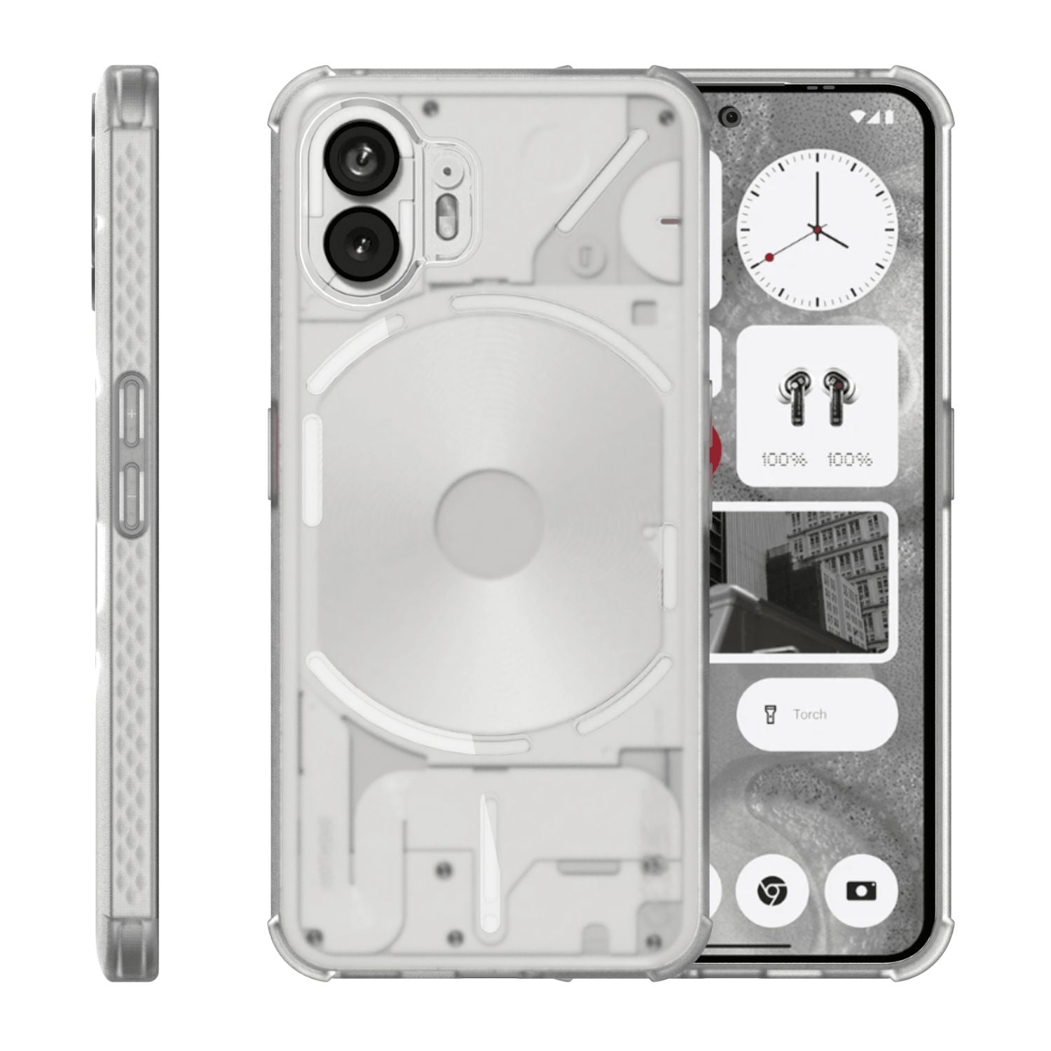 Frosted Clear Thin TPU Case for Nothing Phone (2) – Lightweight Translucent SKN Cover with Slim Drop Protection