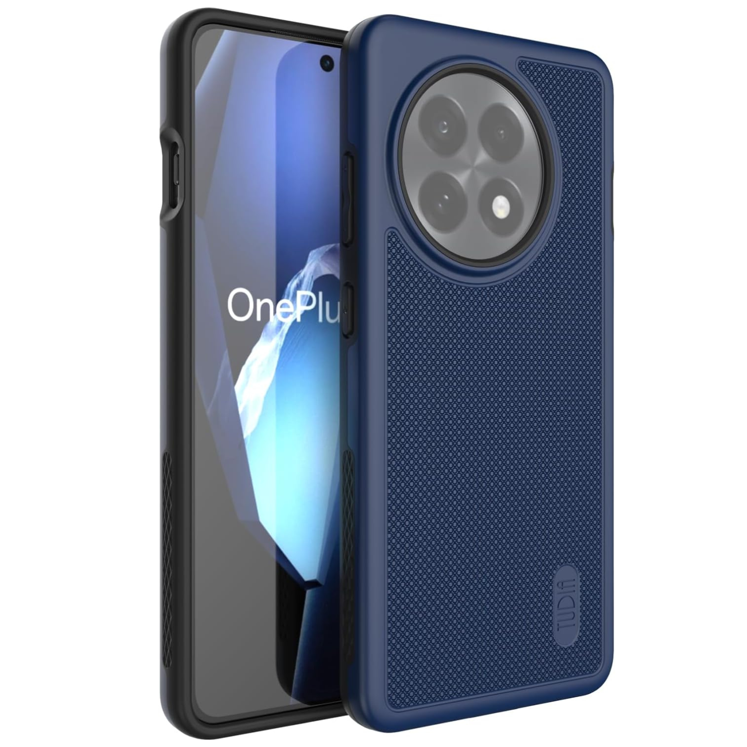 Indigo Blue MergeGrip Heavy Duty DualShield Case for OnePlus 13R 5G (2025) – Durable Rugged Shockproof Protective Phone Cover