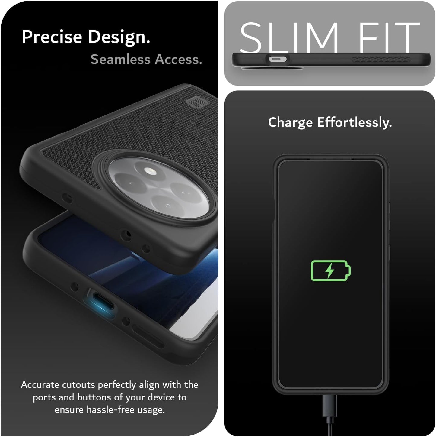 OnePlus 13R 5G Case 2025 MergeGrip Heavy Duty DualShield slim fit shockproof phone cover