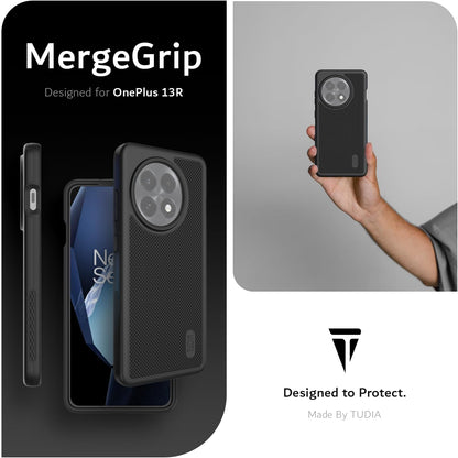 OnePlus 13R 5G Case 2025 MergeGrip Heavy Duty DualShield shockproof protective phone cover with textured grip
