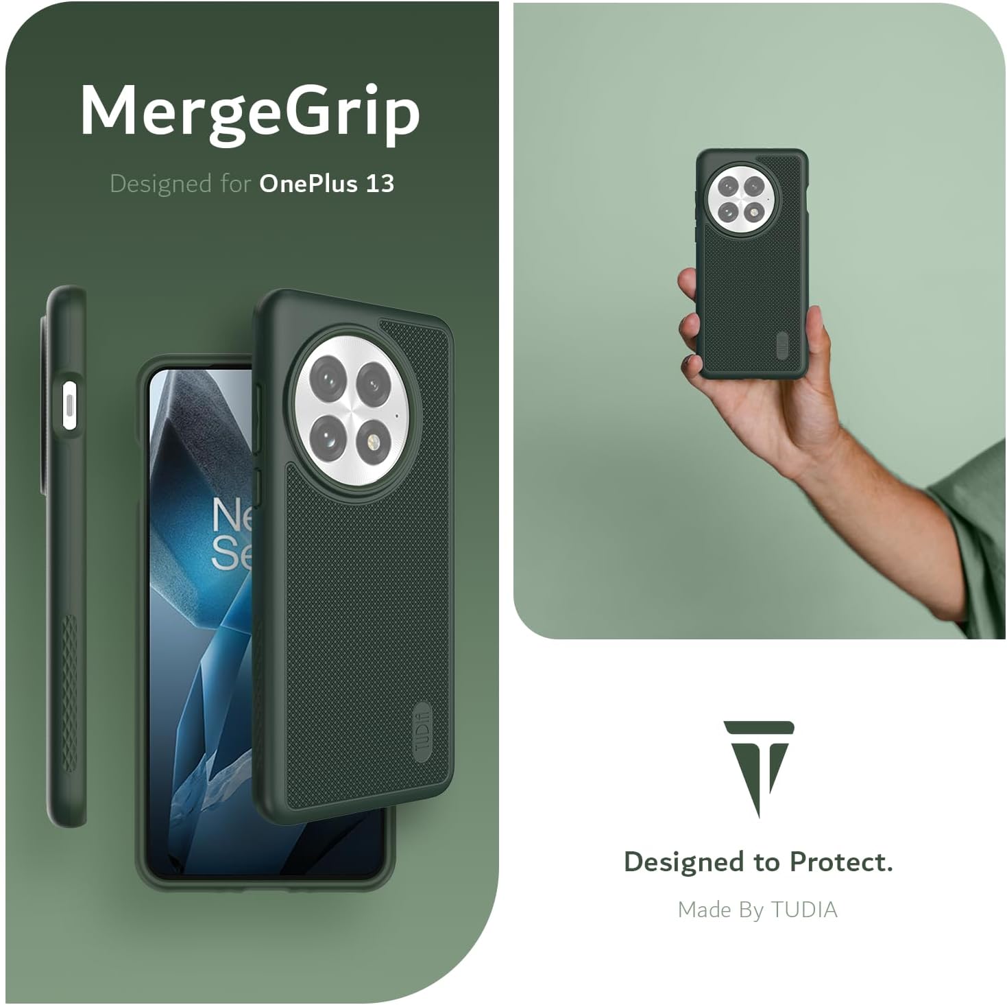 Featuring MergeGrip technology, this OnePlus 13 5G (2025) case offers enhanced protection and a secure hold.