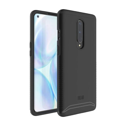 OnePlus 8 5G UW case MERGE heavy duty dual layer in jet black for Verizon, rugged shockproof phone protection