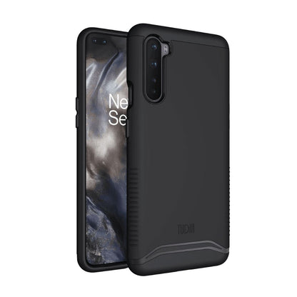 Jet Black MERGE Heavy Duty Dual Layer Case for OnePlus Nord – Rugged Shockproof Slim Protective Phone Cover