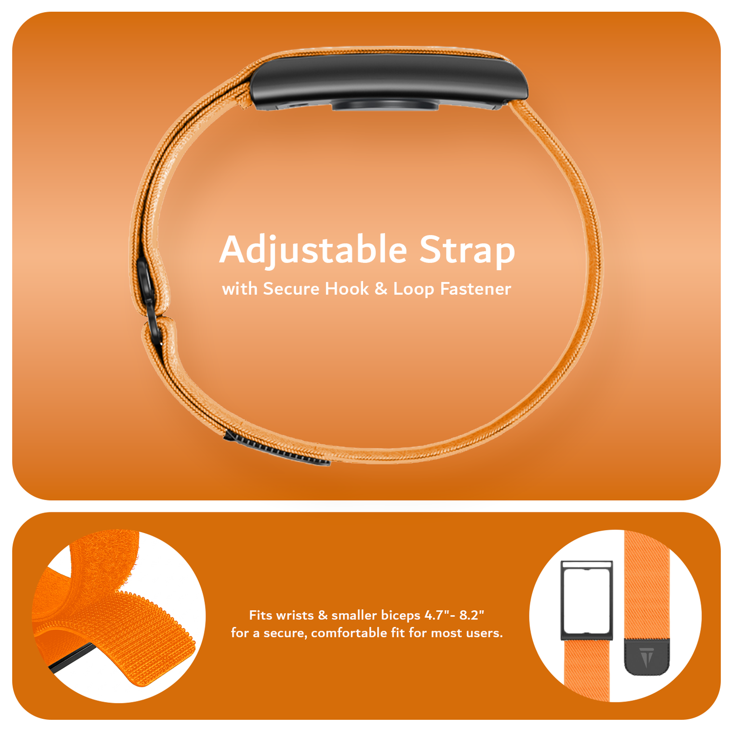 2-in-1 Bicep & Arm/Wristband with Adjustable & Stretchable Compatible with Amazfit Helio Strap [Case & Band Only]