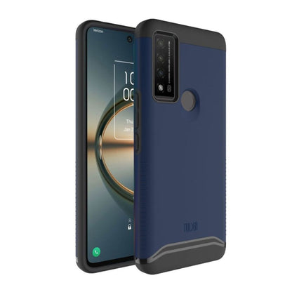 TCL 30 V 5G phone case MERGE heavy duty dual layer in indigo blue - shockproof protective cover