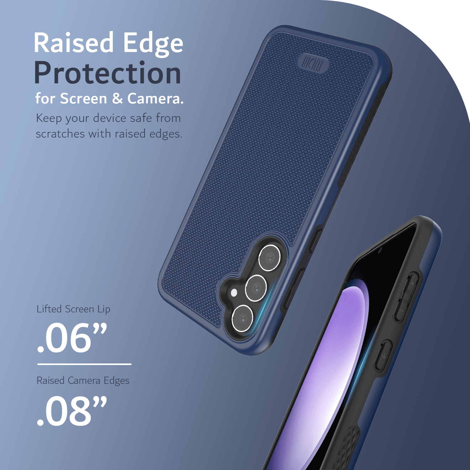 TUDIA Samsung Galaxy S23 FE MergeGrip Series Case – Heavy Duty DualShield Protective Cover with Raised Edges for Screen and Camera