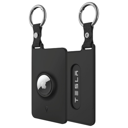 Card Holder Case Designed for Tesla Key Card with Airtag Slot - [2 Pack] KeyCard Cover for Model 3 Y S X Cybertruck