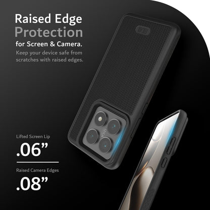 Lifted edges safeguard your Xiaomi 14T Pro 5G (2024)’s screen and camera, keeping it safe from everyday scratches.
