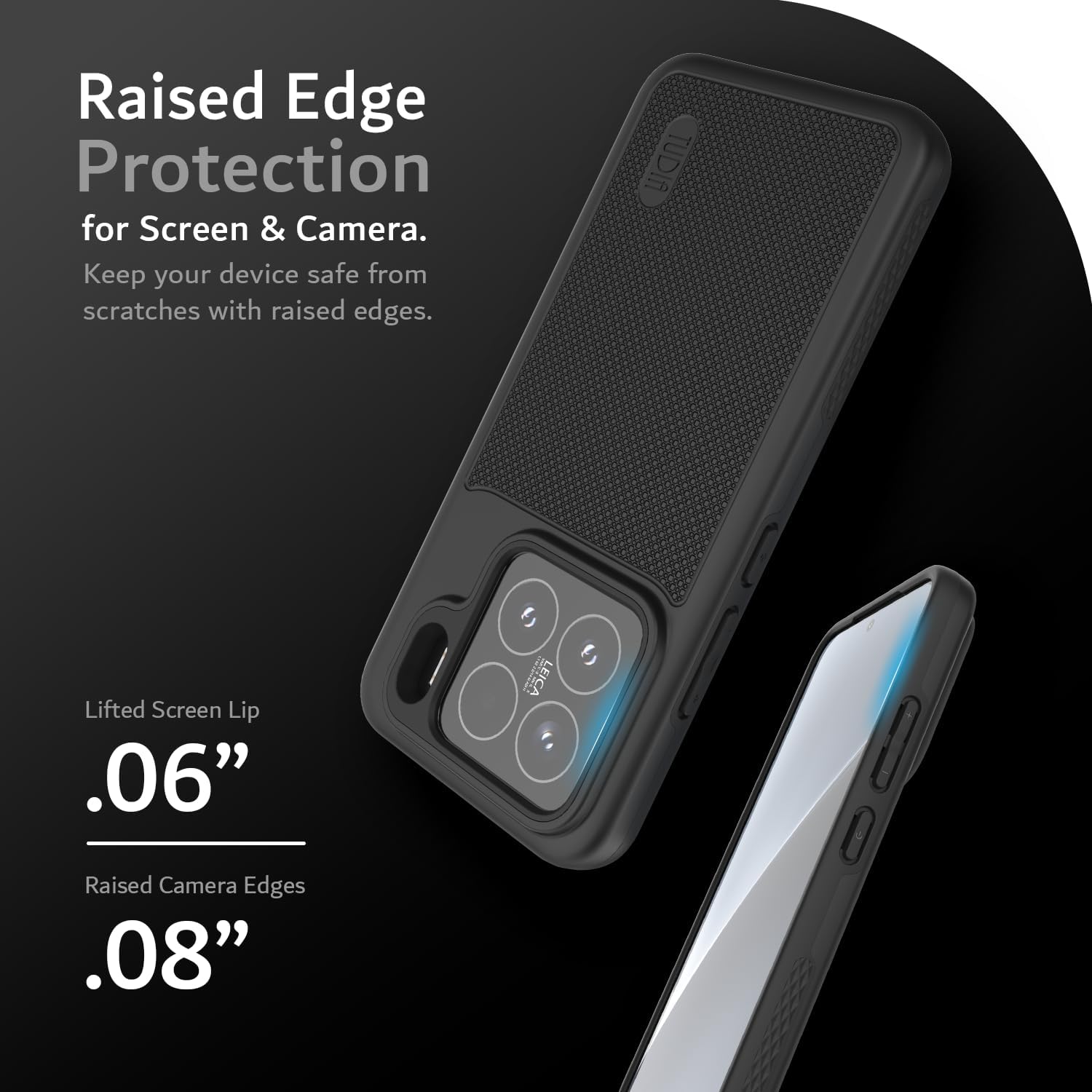 Lifted edges safeguard your Xiaomi 15 5G (2025)’s screen and camera, keeping your device safe from everyday scratches.