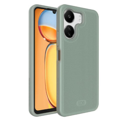 Green Lily Xiaomi Redmi 13C / Poco C65 4G Case MergeGrip heavy-duty protective case with dual-layer shock absorption, textured anti-slip grip, and raised edges for camera and screen protection